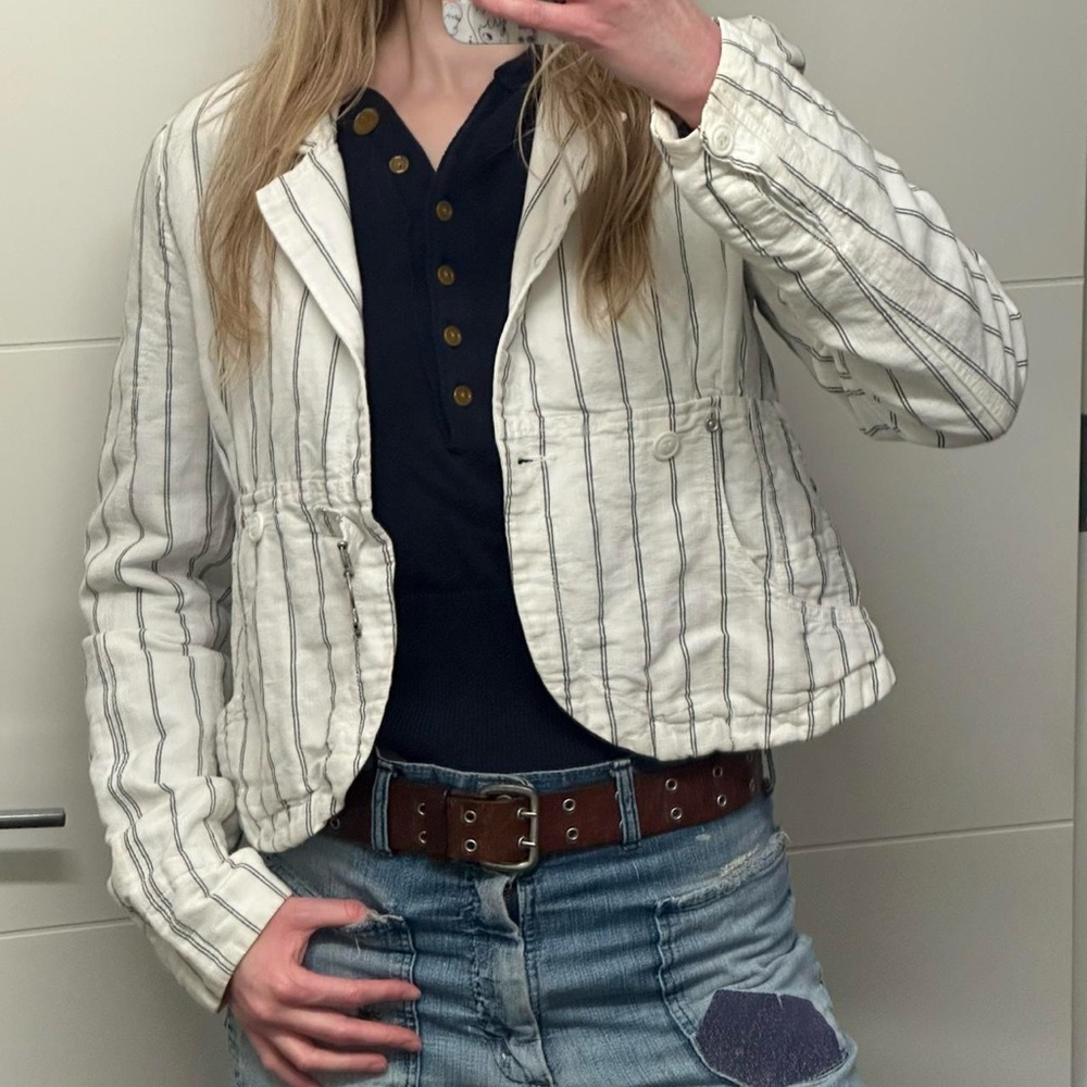 Vintage early 2000s diesel pinstriped jacket